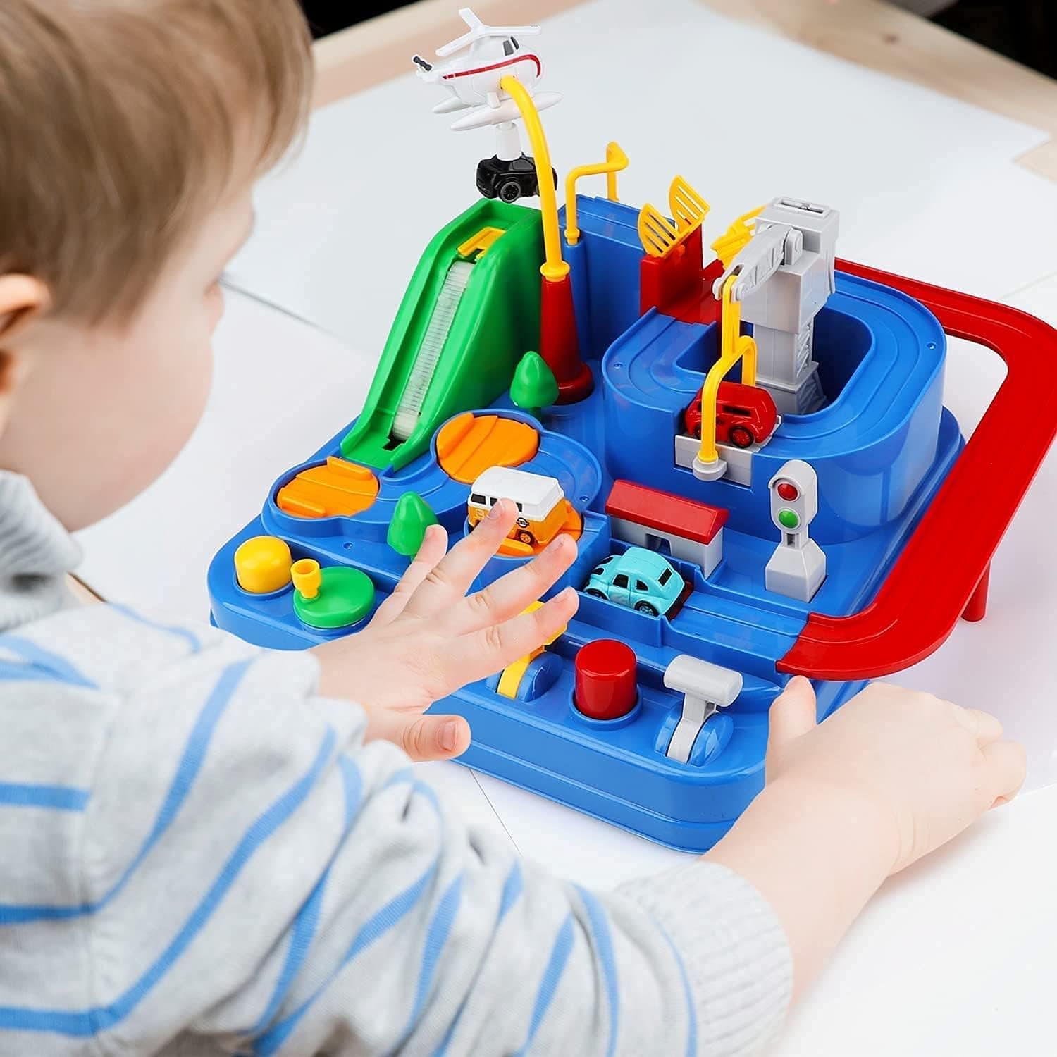 Car Racing Track Toy, Car Rescue Adventure Rail Track Toy, Brain Racing Educative Interactive Table Game, City Rescue Preschool Toy Vehicle, 3 To 6 City Car Racing Puzzle Toy, Preschool Educational Car Games Gift Toys Car Racing Track Toy, Car Rescue Adventure Rail Track Toy, Brain Racing Educative Interactive Table Game, City Rescue Preschool Toy Vehicle, 3 To 6 City Car Racing Puzzle Toy, Preschool Educational Car Games Gift Toys